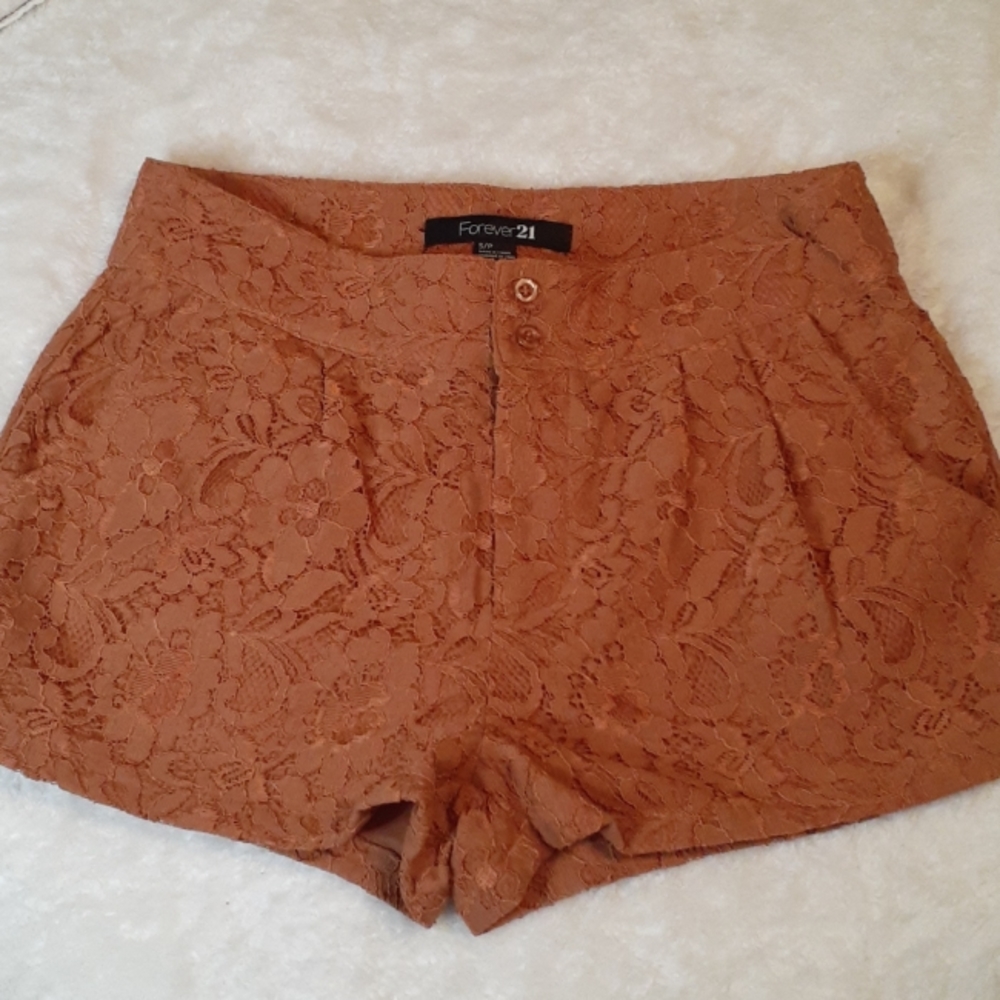 Forever 21 Rust Lace shorts